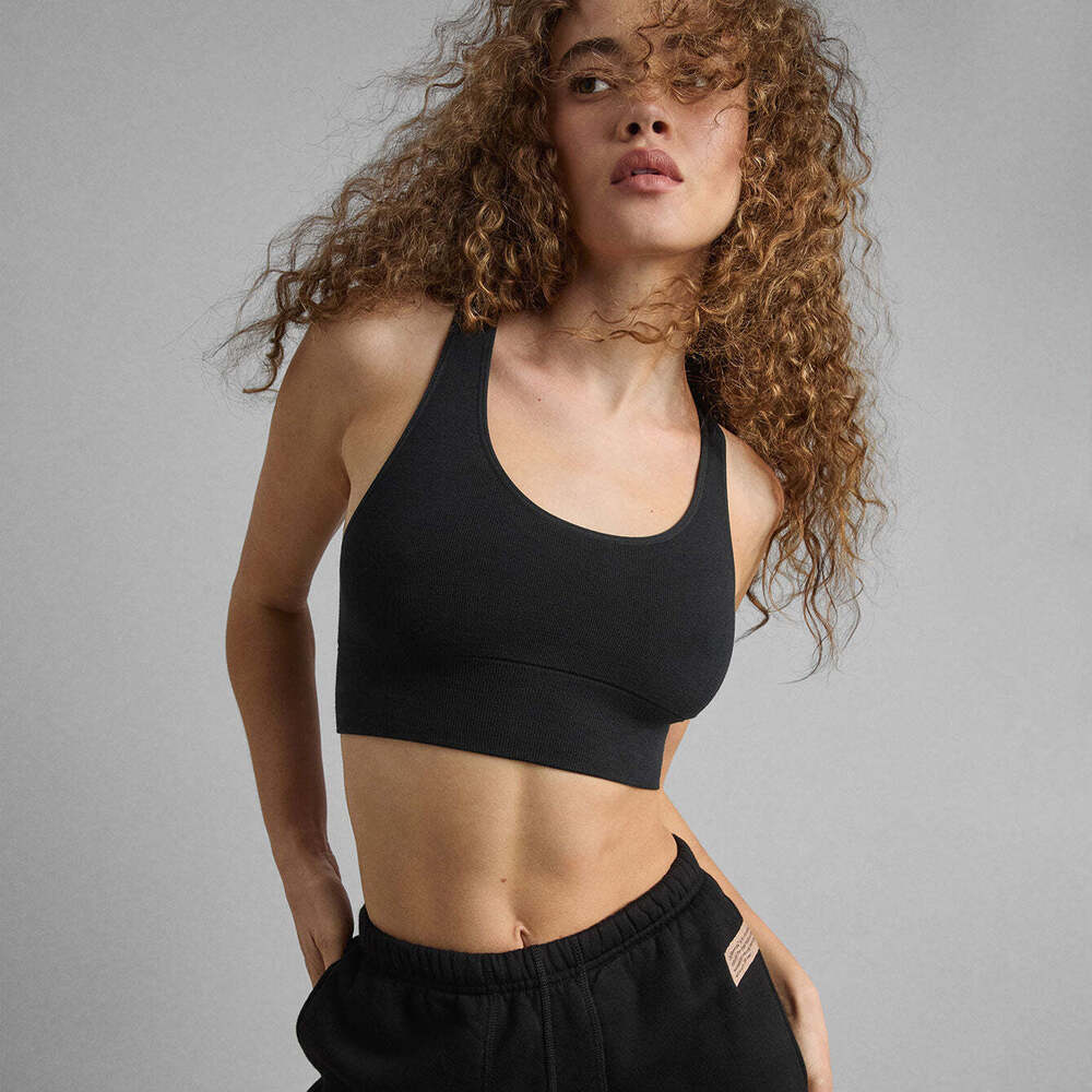 Lunya Seamless Modal Racer Bralette Size SImmersed Black / S brand new with tags